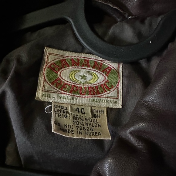 Vintage Banana Republic Leather Jacket - Picture 4 of 4